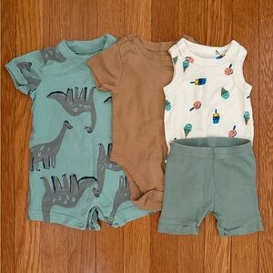 Dinos & Ice Cream Baby Clothing Bundle